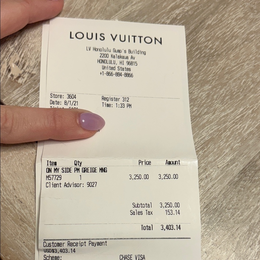 Louis Vuitton On my Side PM Greige - Picture 11 of 13